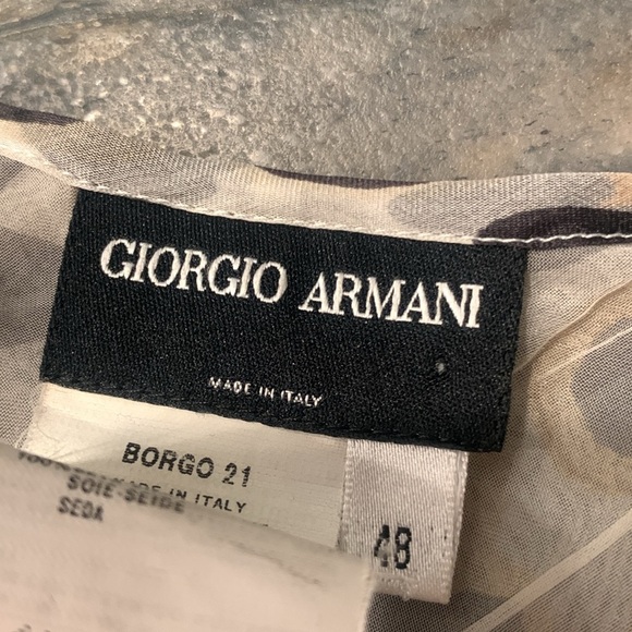 Giorgio Armani SILK Leopard Print Sleeveless Slip Cami TANK Top  48 Large XL - Picture 7 of 7